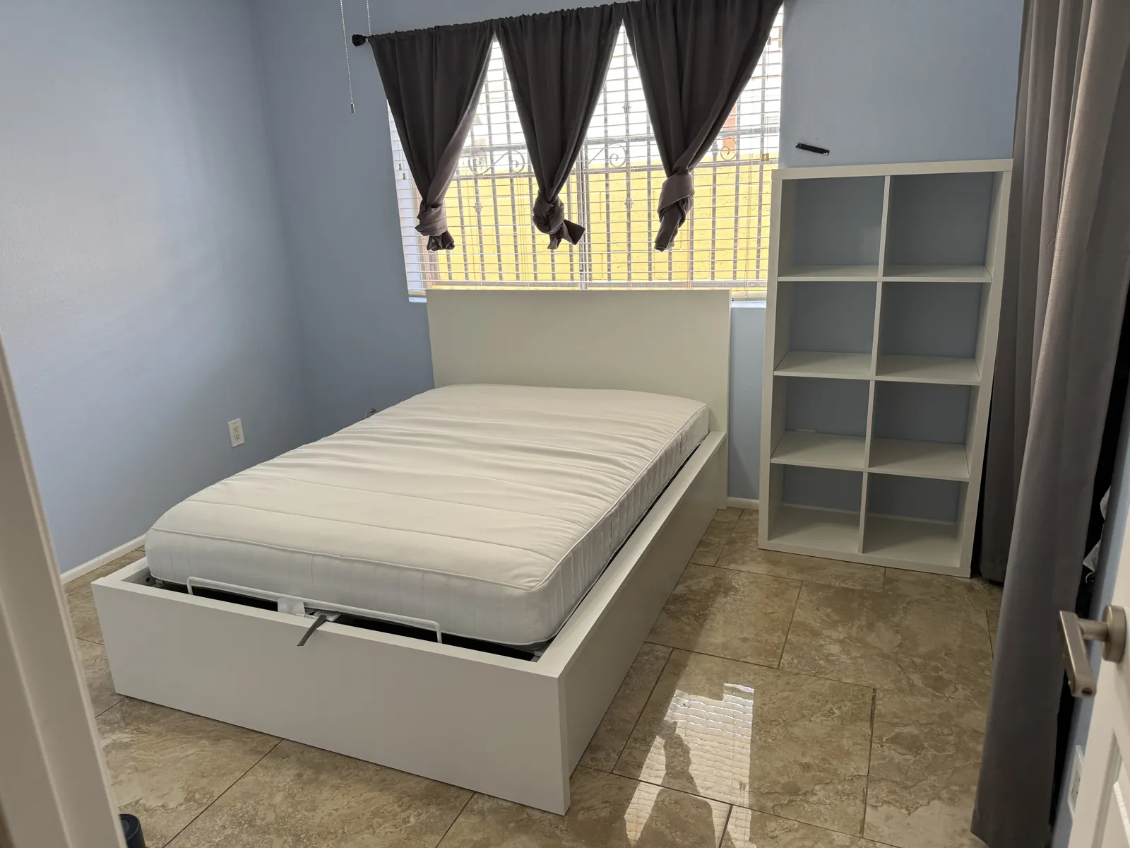 After: IKEA Storage Bed & Bookshelf Assembly