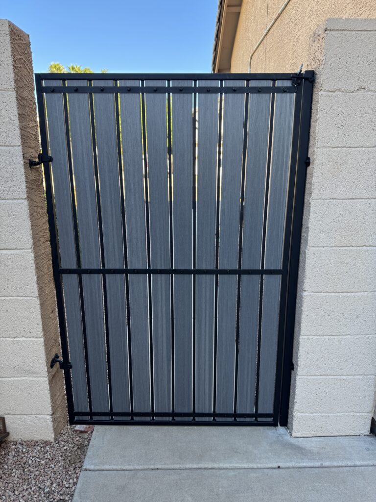 After: completed Fence