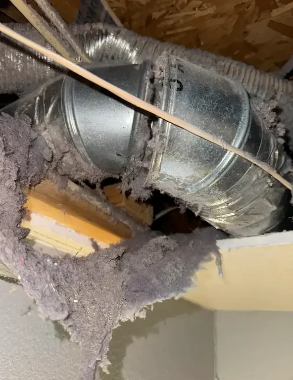 Before: Dryer Vent Cleaning